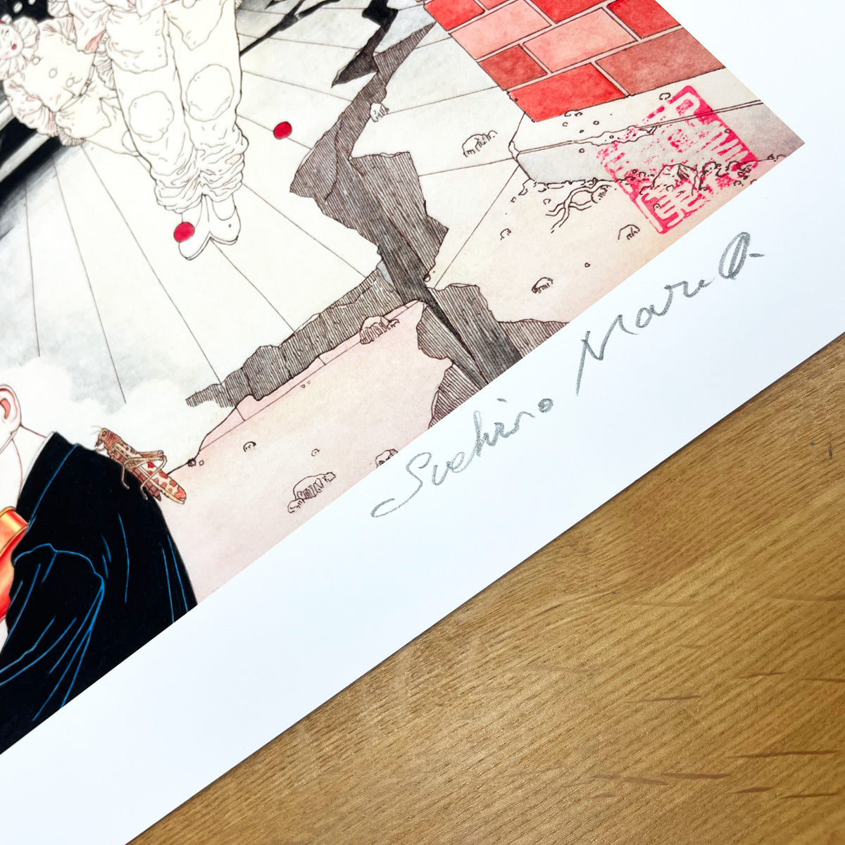 Reproductions of original drawing "No.1「薔薇色の怪物」" by Suehiro Maruo