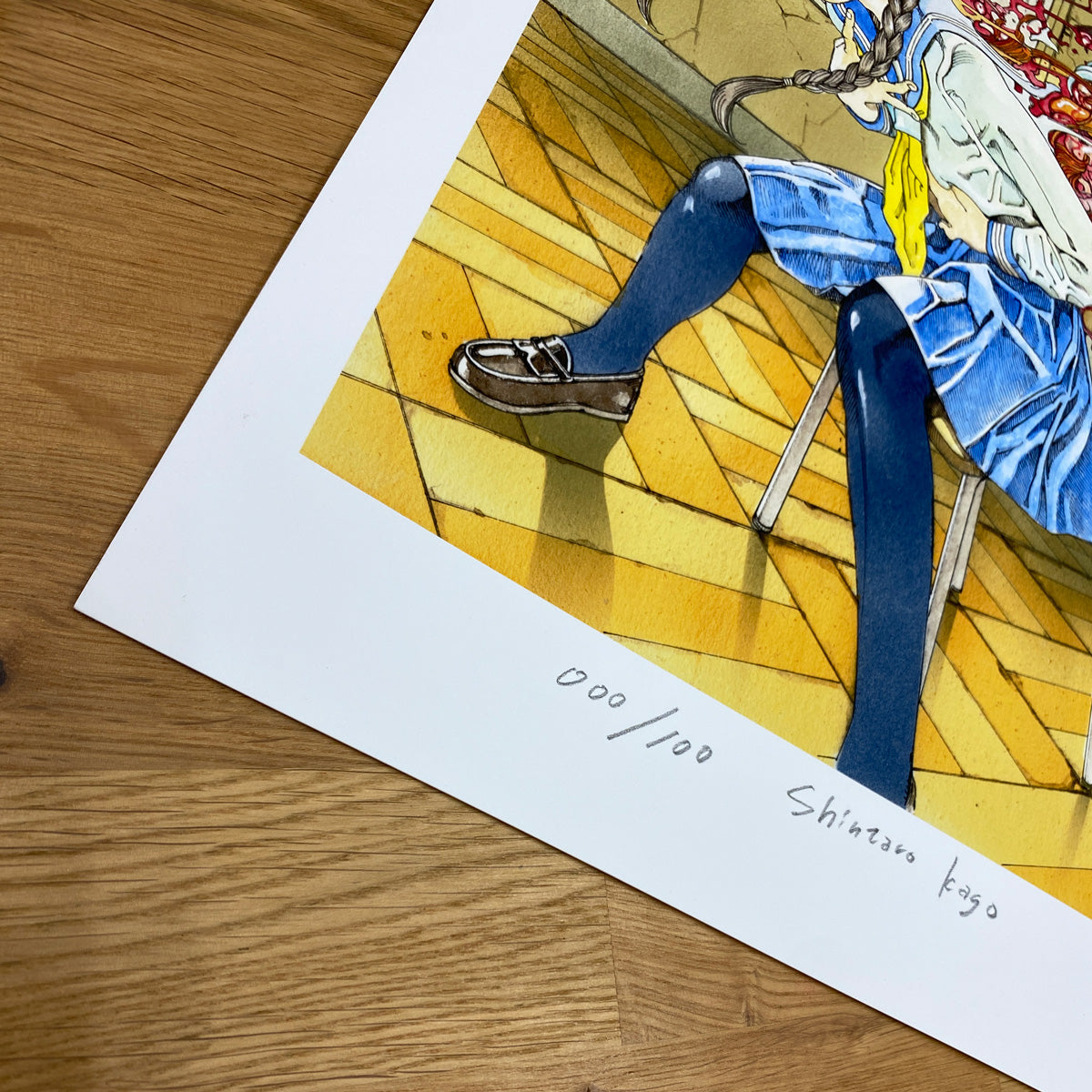 Reproductions of original drawing "No.1「廃校舎の遊戯」" by Shintaro Kago
