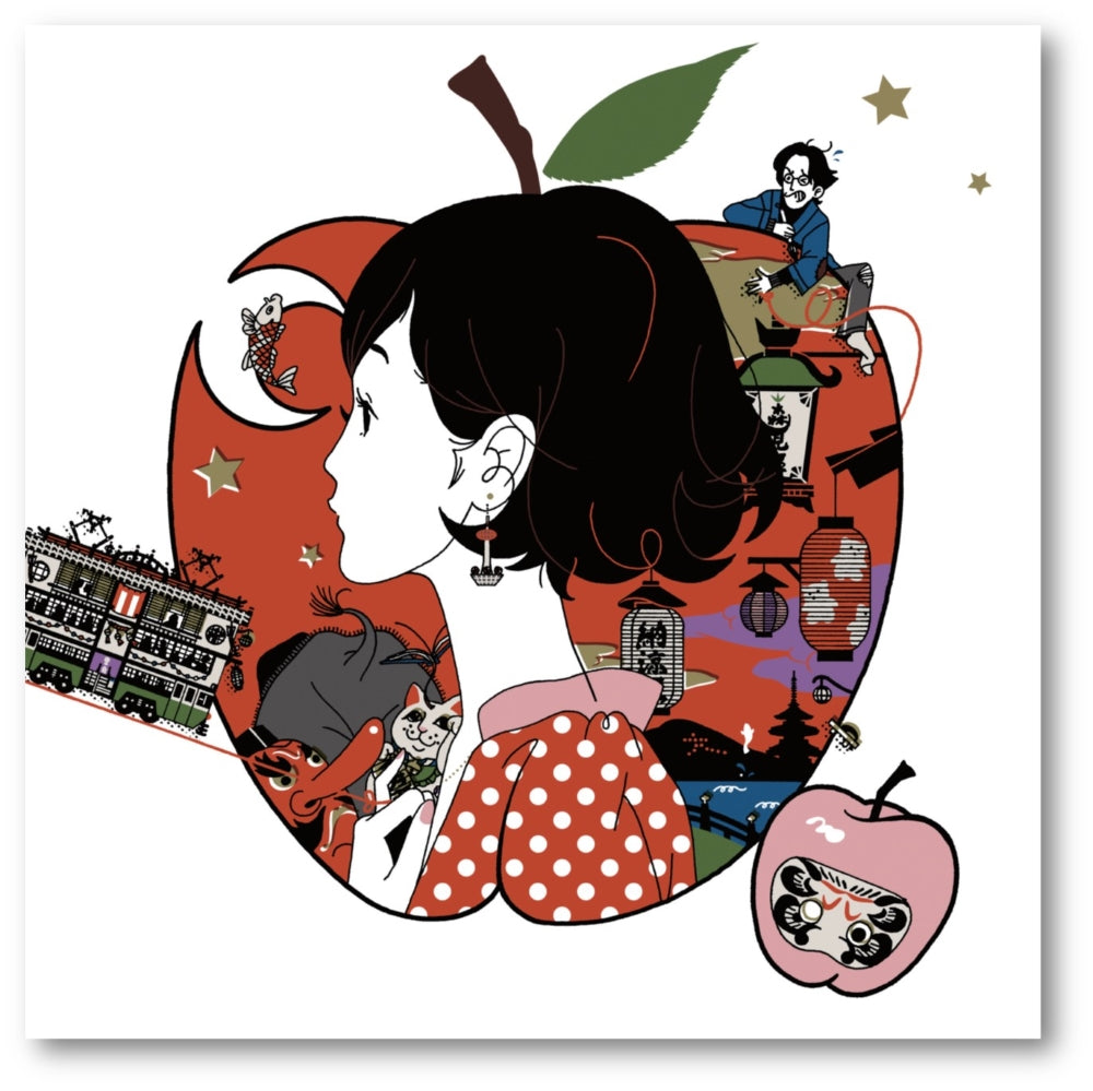 Canvas print "四畳半キャンバスアートボード(No.7) 夜は短し歩けよ乙女‐文庫書影‐" by Yusuke Nakamura