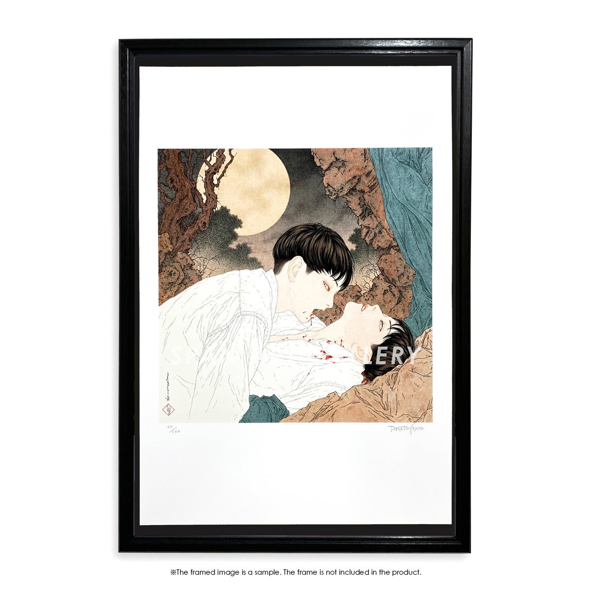 Reproductions of original drawing "No.3「Moonlit Vampire 竇」" by Takato Yamamoto