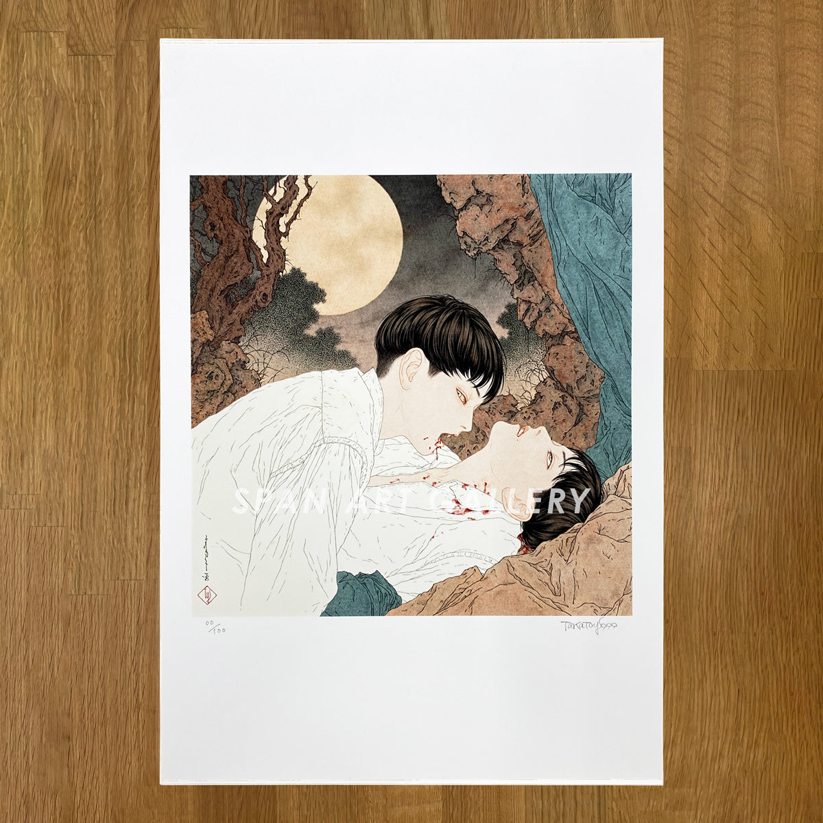 Reproductions of original drawing "No.3「Moonlit Vampire 竇」" by Takato Yamamoto