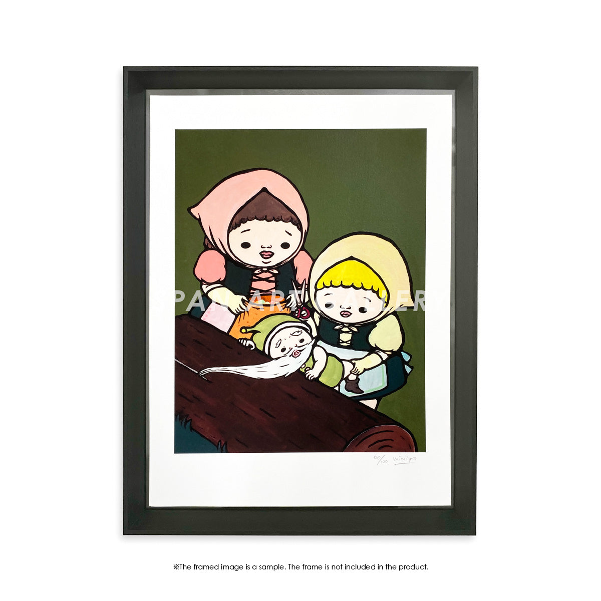 Reproductions of original drawing "No.2「Snow-White and Rose -Red」" by Mimiyo Tomozawa