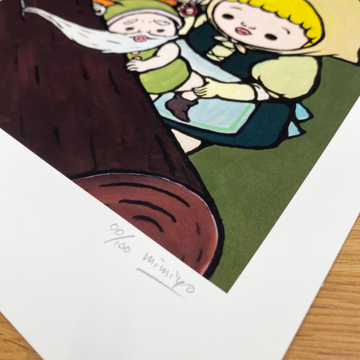 Reproductions of original drawing "No.2「Snow-White and Rose -Red」" by Mimiyo Tomozawa