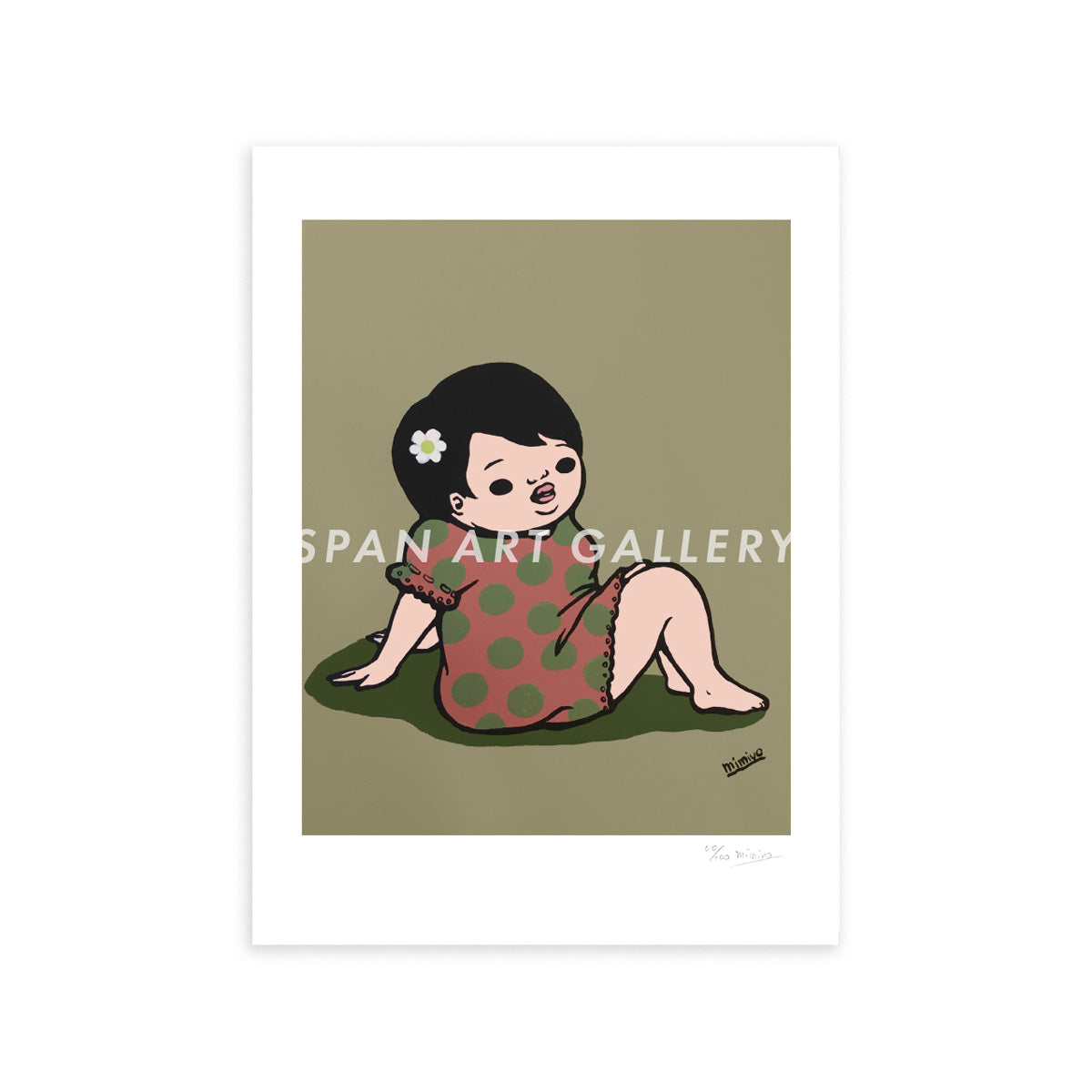 Reproductions of original drawing "No.3「girl」" by Mimiyo Tomozawa