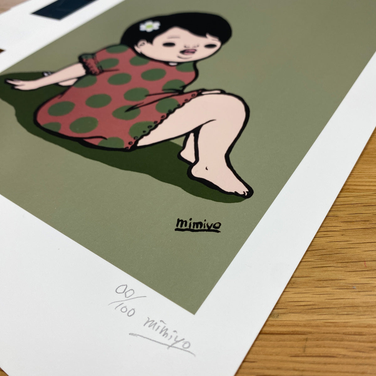 Reproductions of original drawing "No.3「girl」" by Mimiyo Tomozawa