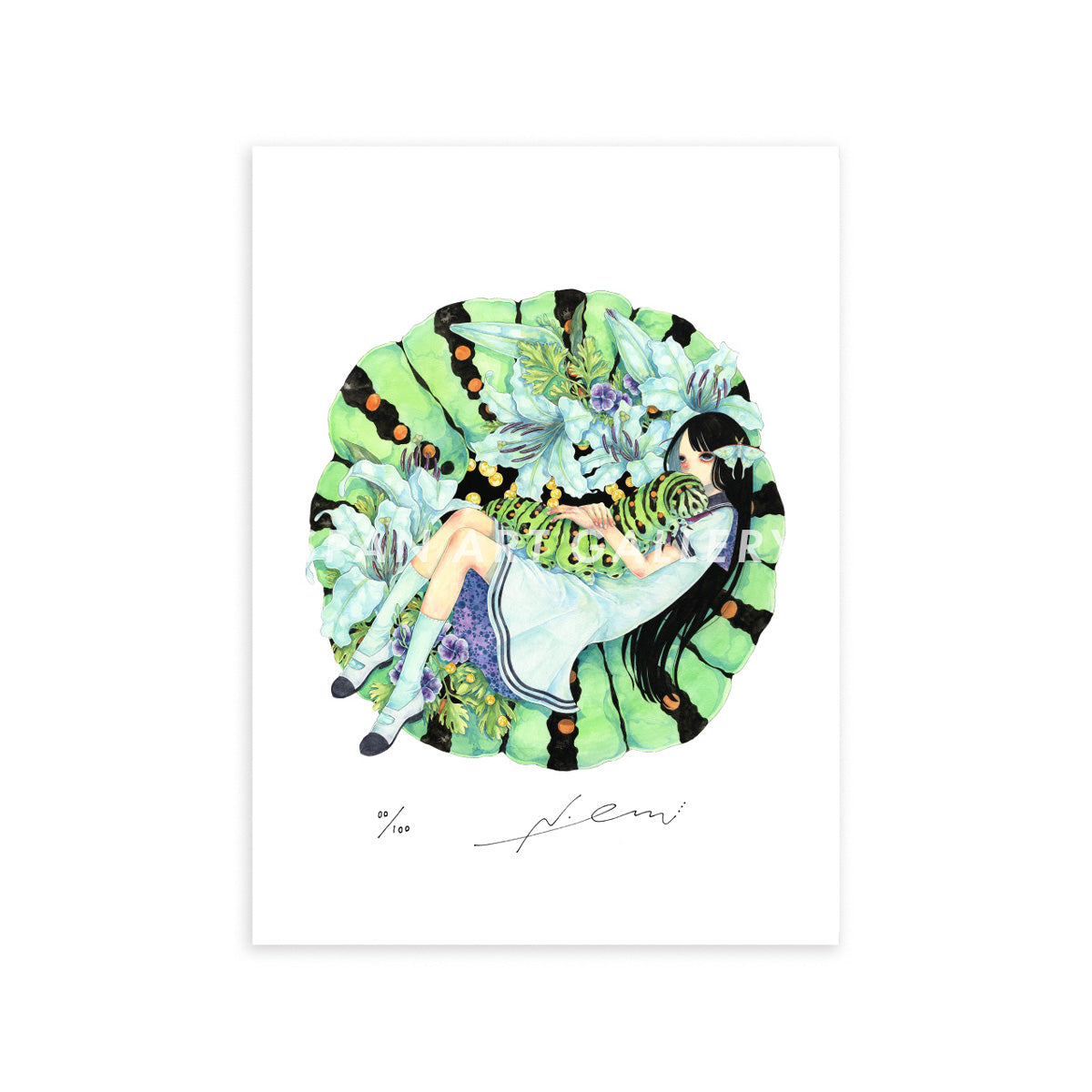 Reproductions of original drawing "No.1「eggshell1博愛について」" by Em Nishiduka