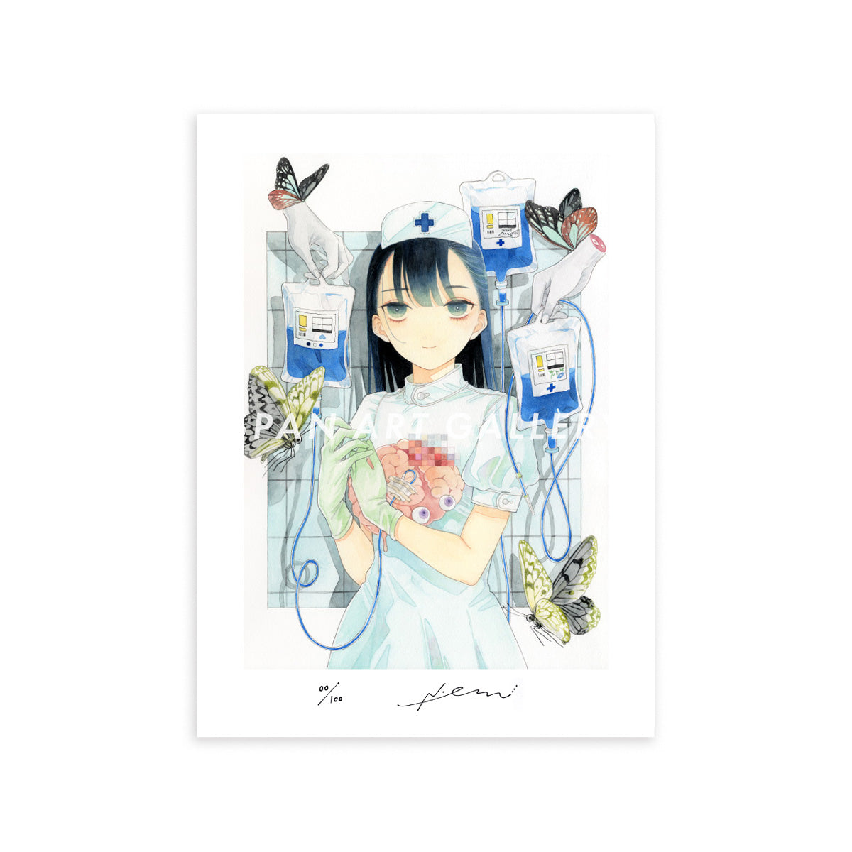 Reproductions of original drawing "No.4「おくすり投与」" by Em Nishiduka
