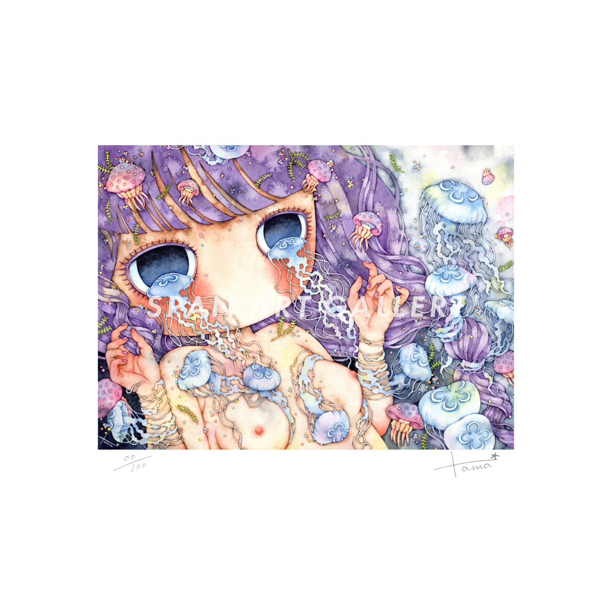 Reproductions of original drawing "No.2「nothing but sadness」" by Tama