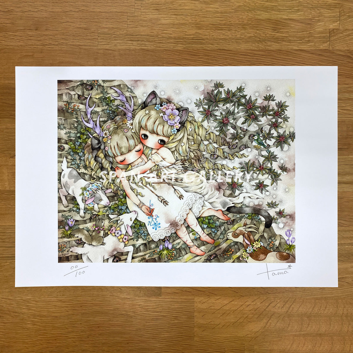 Reproductions of original drawing "No.3「endangered flower」" by Tama