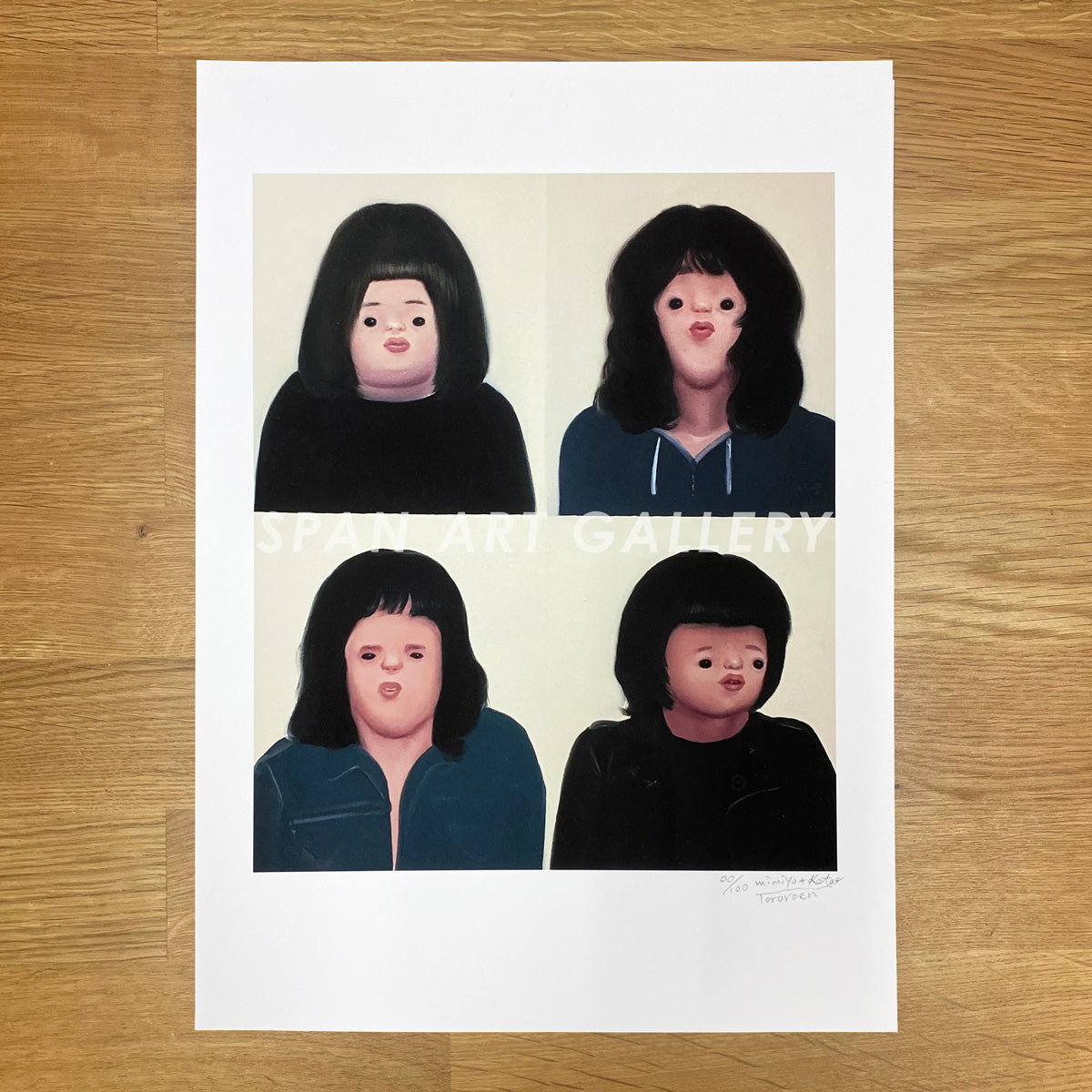 Reproductions of original drawing "No.1「hairstyes like RAMONES」" by Tororoen