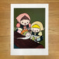 Reproductions of original drawing "No.2「Snow-White and Rose -Red」" by Mimiyo Tomozawa